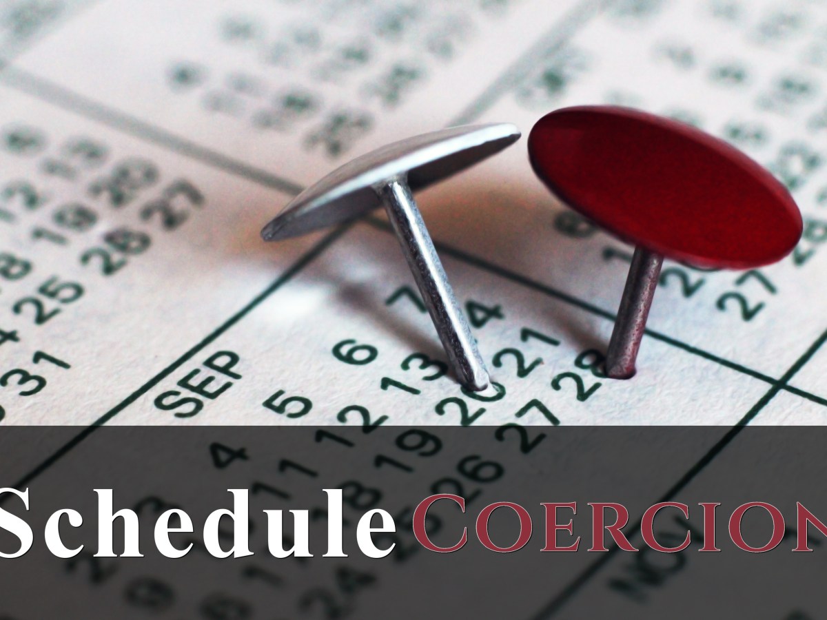 Schedule Coercion — Debunking the Love Language of Quality&nbsp;Time
